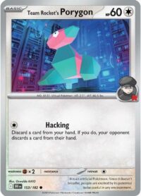 Team Rocket's Porygon - 153/182 - Common - Inglés