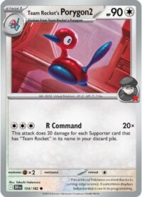 Team Rocket's Porygon2 - 154/182 - Common - Inglés