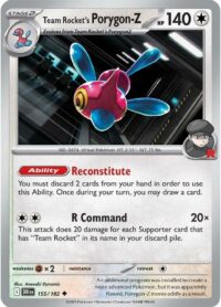 Team Rocket's Porygon-Z - 155/182 - Uncommon - Inglés