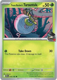 Team Rocket's Tarountula - 019/182 - Common - Inglés