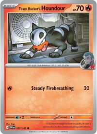 Team Rocket's Houndour - 037/182 - Common - Inglés