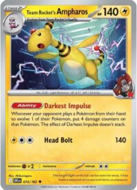Team Rocket's Ampharos - 074/182 - Uncommon - Inglés