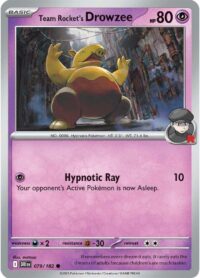 Team Rocket's Drowzee - 079/182 - Common - Inglés