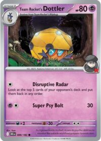 Team Rocket's Dottler - 088/182 - Common - Inglés