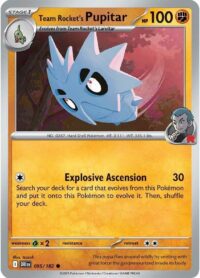 Team Rocket's Pupitar - 095/182 - Common - Inglés