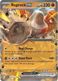 Regirock ex - 101/182 - Double Rare - Inglés
