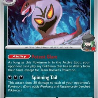 Team Rocket's Arbok - 113/182 - Uncommon - Inglés