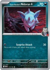 Team Rocket's Nidoran - 114/182 - Common - Inglés