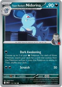 Team Rocket's Nidorina - 115/182 - Common - Inglés