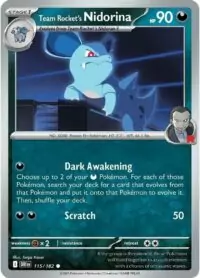 Team Rocket's Nidorina - 115/182 - Common - Inglés