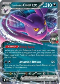 Team Rocket's Crobat ex  - 122/182 - Double Rare - Inglés