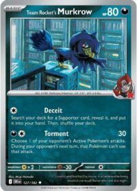 Team Rocket's Murkrow - 127/182 - Uncommon - Inglés