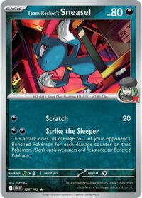 Team Rocket's Sneasel - 128/182 - Holo Rare - Inglés