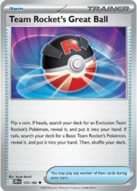 Team Rocket's Great Ball - 175/182 - Uncommon Holo Reverse - Inglés