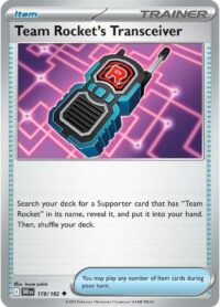 Team Rocket's Transceiver - 178/182 - Uncommon Holo Reverse - Inglés