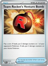 Team Rocket's Venture Bomb - 179/182 - Uncommon Holo Reverse - Inglés