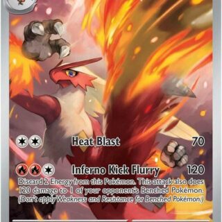 Blaziken - 192/182 - Illustration Rare - Inglés