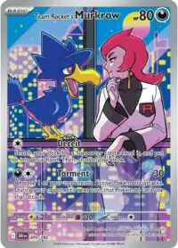 Team Rocket's Murkrow - 200/182 - Illustration Rare - Inglés