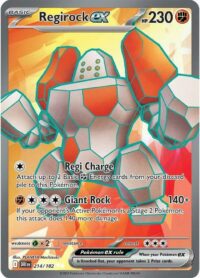 Regirock ex - 214/182 - Ultra Rare - Inglés