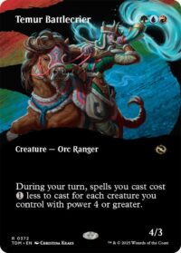 Temur Battlecrier (Borderless) - Rare - #372 - Inglés (TR)