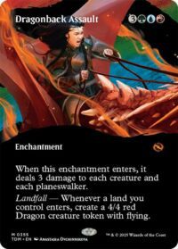 Dragonback Assault (Borderless) - Mythic (Foil) - #355 - Inglés (TR)