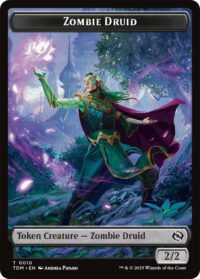 Zombie Druid // Treasure Double-Sided Token - Token (Foil) - #10 // 16 - Inglés (TR)