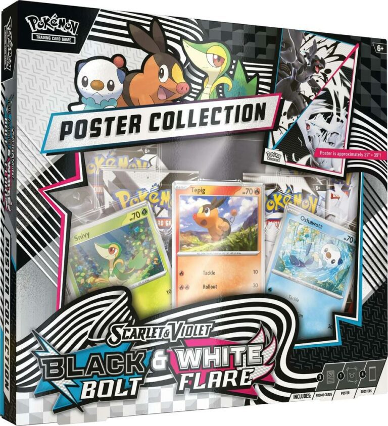 Pokemon TCG Scarlet & Violet - Black Bolt & White Flare - Unova Poster Collection - English