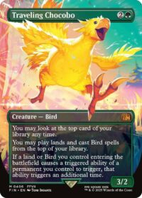 Traveling Chocobo (Borderless) - Mythic - #406 - Inglés (FF)