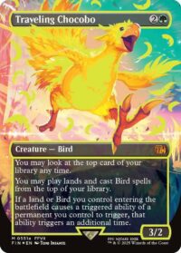 Traveling Chocobo (Borderless) (Neon Ink Yellow) - Mythic - #511a - Inglés (FF)