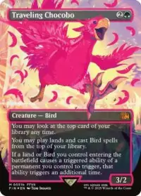 Traveling Chocobo (Borderless) (Neon Ink Pink) - Mythic - #511b - Inglés (FF)