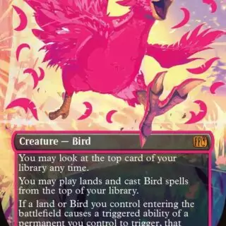 Traveling Chocobo (Borderless) (Neon Ink Pink) - Mythic - #511b - Inglés (FF)