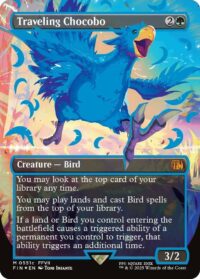Traveling Chocobo (Borderless) (Neon Ink Blue) - Mythic - #511c - Inglés (FF)