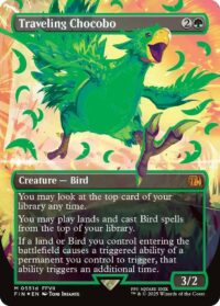 Traveling Chocobo (Borderless) (Neon Ink Green) - Mythic - #511d - Inglés (FF)