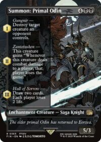 Summon: Primal Odin (Borderless) - Rare - #365 - Inglés (FF)