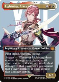 Lightning, Army of One (Borderless Foil) - Mythic - #400 - Inglés (FF)