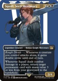 Squall, SeeD Mercenary (Borderless) - Rare - #402 - Inglés (FF)