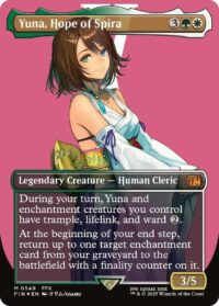 Yuna, Hope of Spira (Borderless) (Surge Foil) - Mythic - #549 - Inglés (FF)
