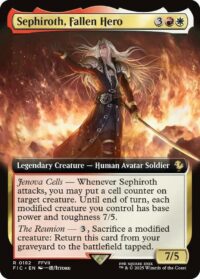 Sephiroth, Fallen Hero (Extended Art) - Rare - #182 - Inglés