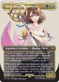 Yuna, Grand Summoner (Borderless) (Surge Foil) - Mythic - #216 - Inglés