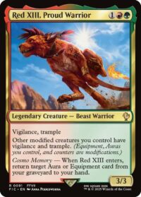 Red XIII, Proud Warrior - Rare - #91 - Inglés