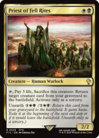 Priest of Fell Rites(Foil) - Rare - #328 - Inglés