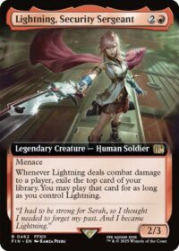 Lightning, Security Sergeant (Extended Art) - Rare - #462 - Inglés (FF)