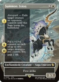 Summon: Ixion (Borderless Foil) - Rare - #195 - Inglés