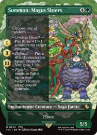 Summon: Magus Sisters (Borderless) - Rare - #200 - Inglés
