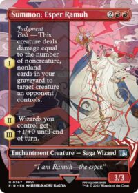Summon: Esper Ramuh (Borderless Foil) - Uncommon - #367 - Inglés (FF)