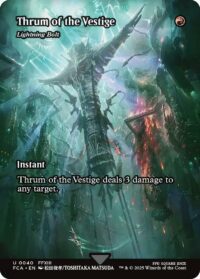 Thrum of the Vestige - Lightning Bolt (Showcase Foil) - Uncommon - #40 - Inglés
