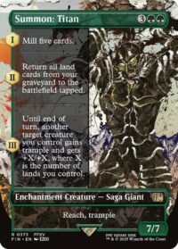 Summon: Titan (Borderless) - Rare - #373 - Inglés (FF)