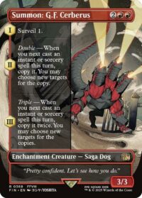 Summon: G.F. Cerberus (Borderless) - Rare - #368 - Inglés (FF)