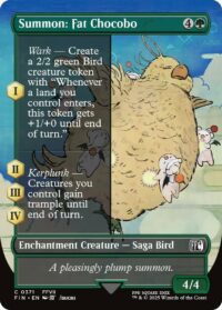 Summon: Fat Chocobo (Borderless) - Common - #371 - Inglés (FF)