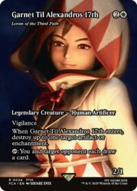 Garnet Til Alexandros 17th - Loran of the Third Path (Showcase Foil) - Rare - #24 - Inglés